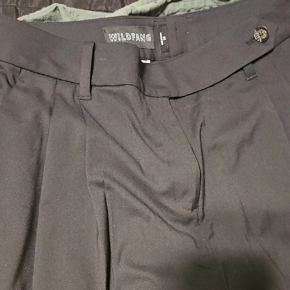 Wildfang complete outfit: Wide leg pants, vest, cotton shirt - Picture 3 of 5